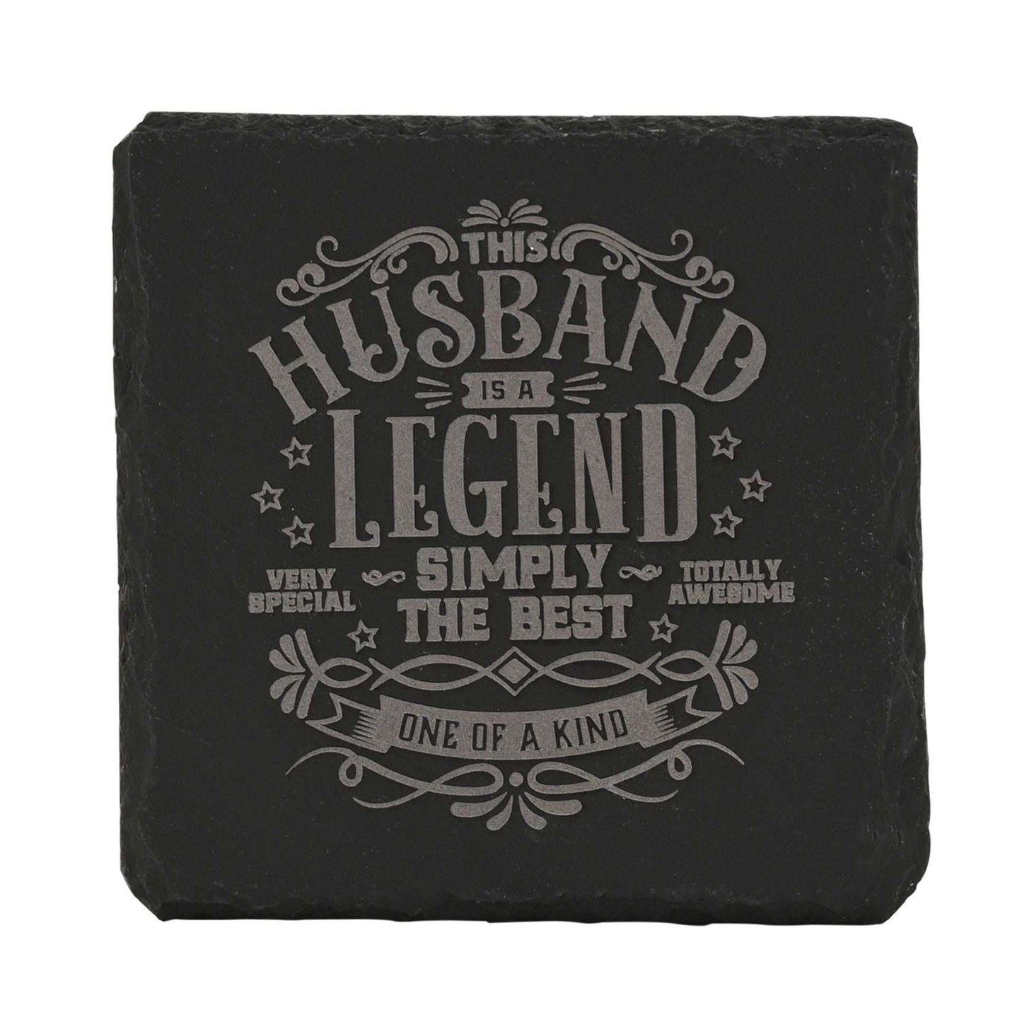 WDP Legend Slate Coaster Husband