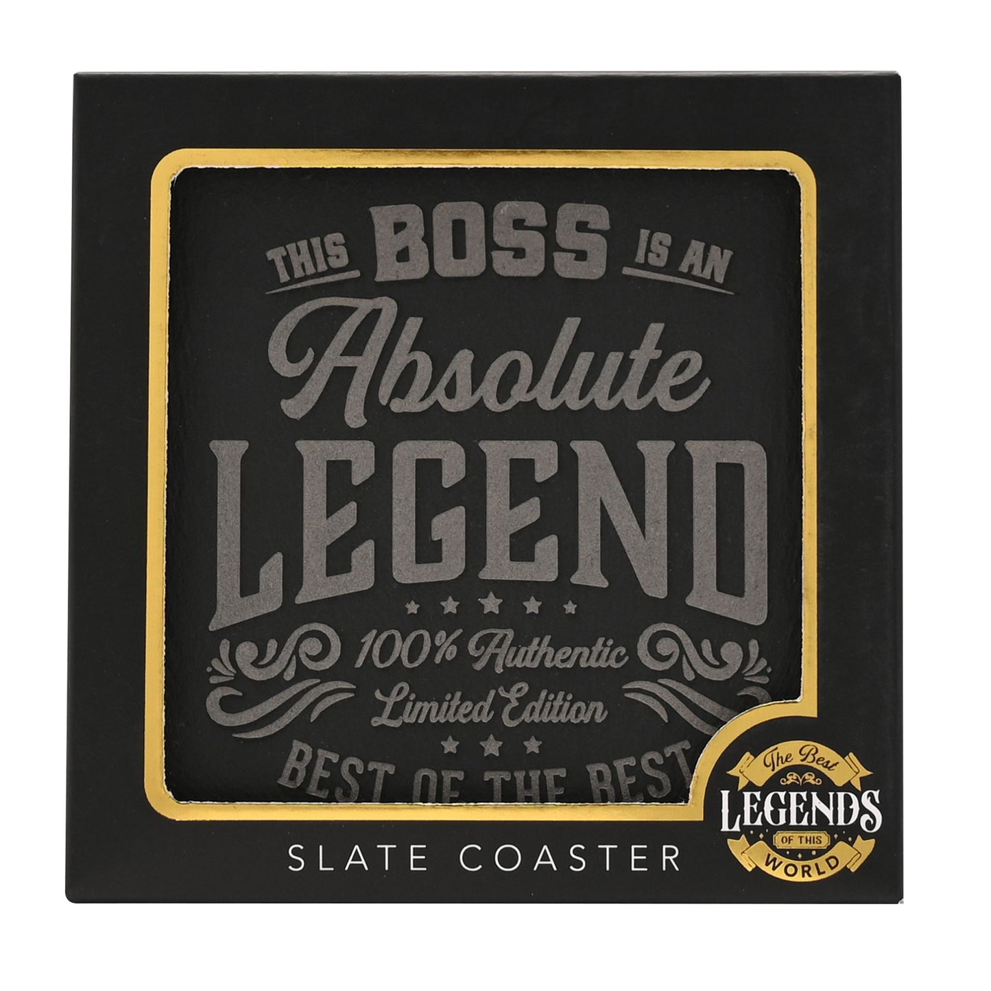 WDP Legend Slate Coaster Boss