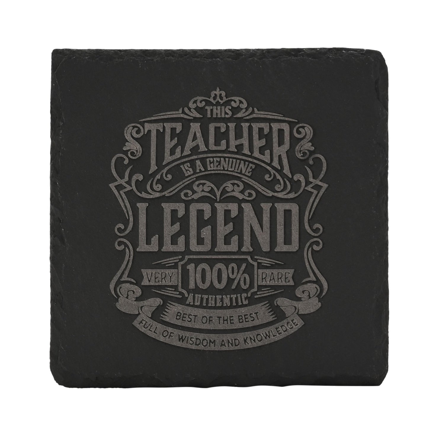 WDP Legend Slate Coaster Teacher