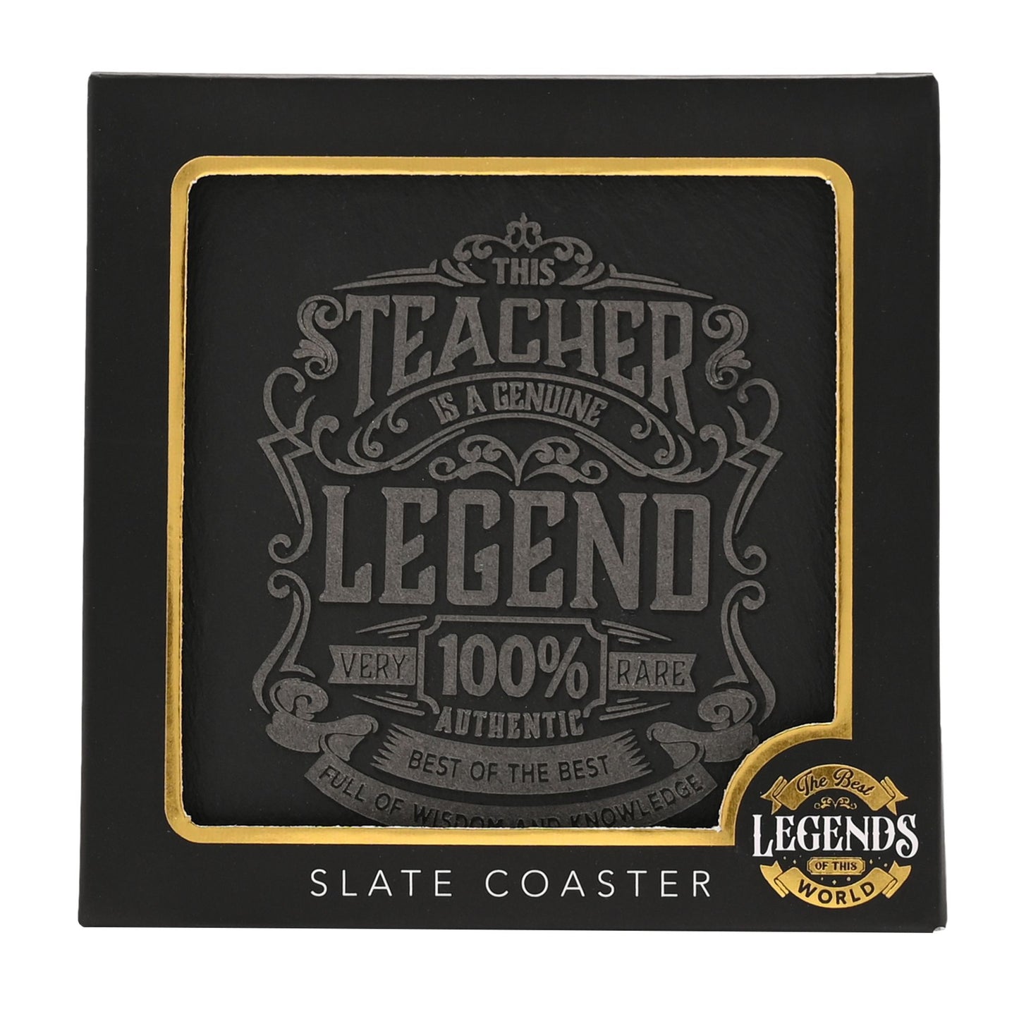 WDP Legend Slate Coaster Teacher