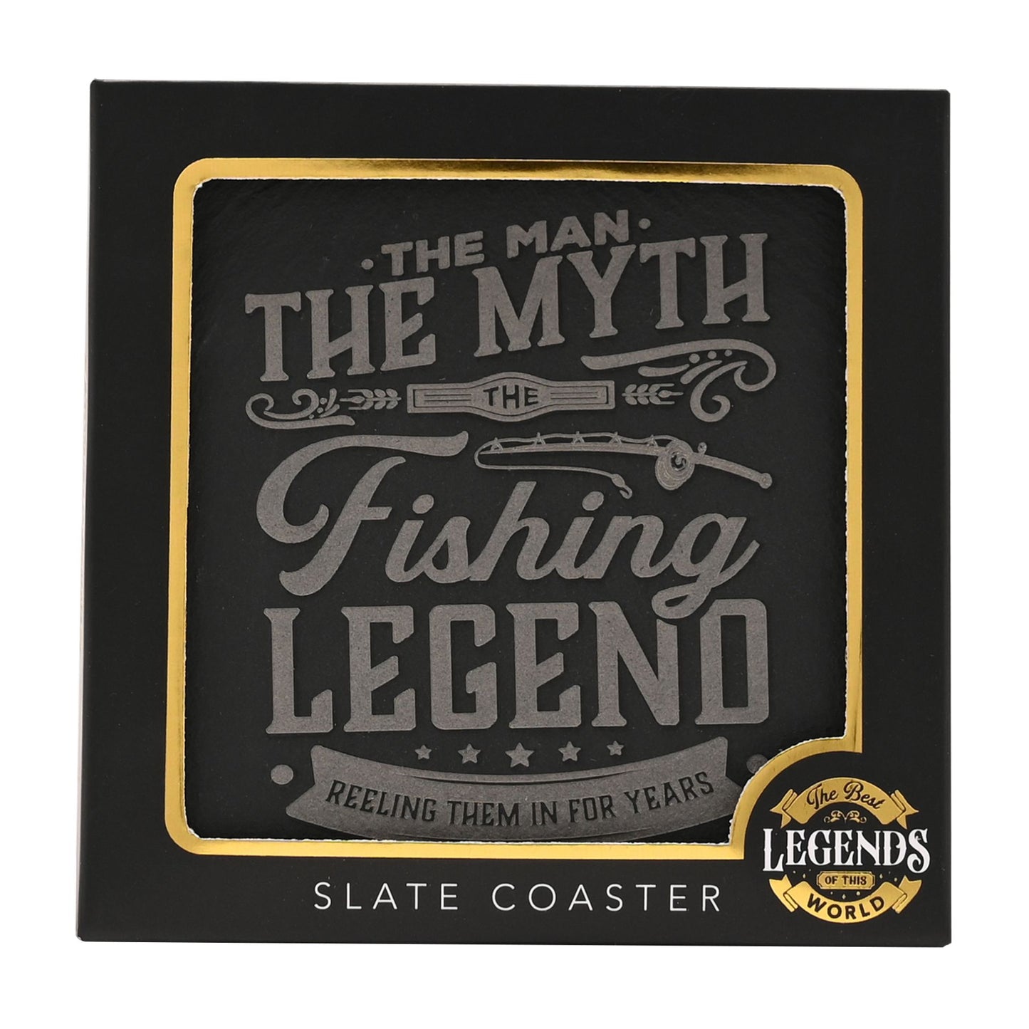 WDP Legend Slate Coaster Fishing
