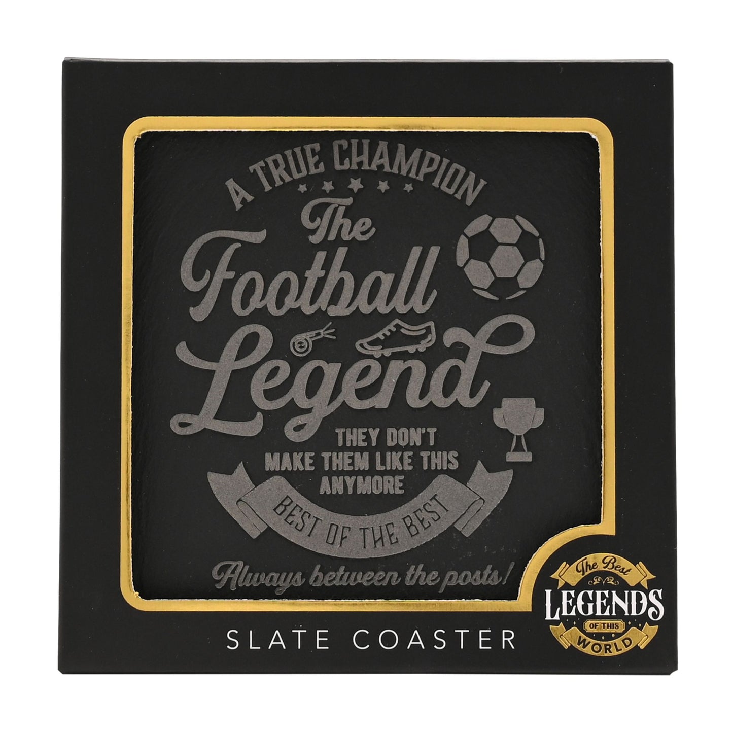 WDP Legend Slate Coaster Football