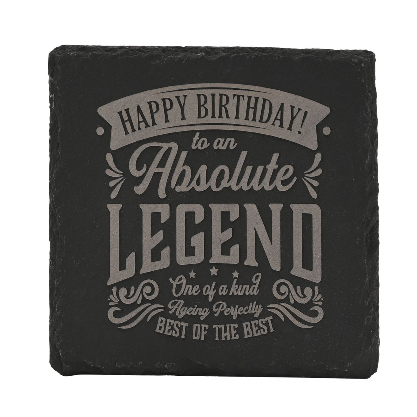 WDP Legend Slate Coaster Birthday