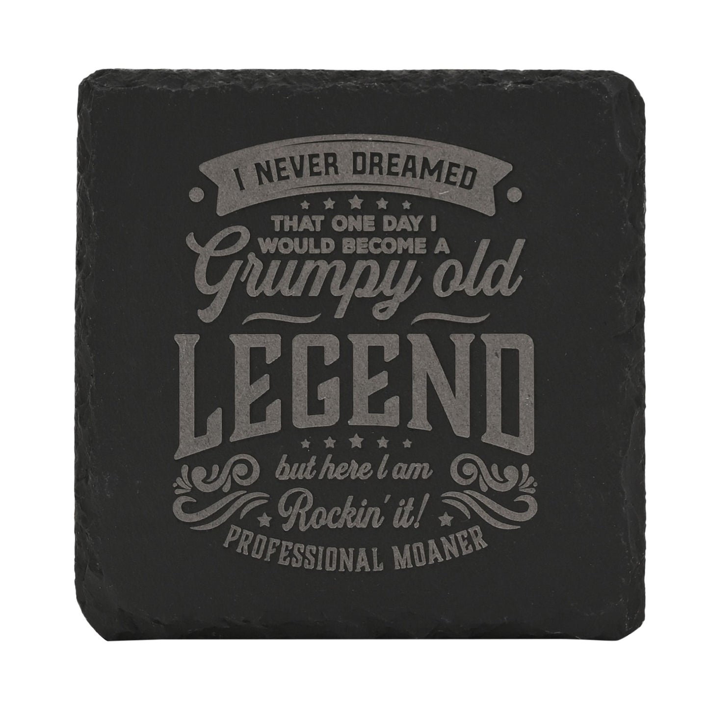 WDP Legend Slate Coaster Grumpy