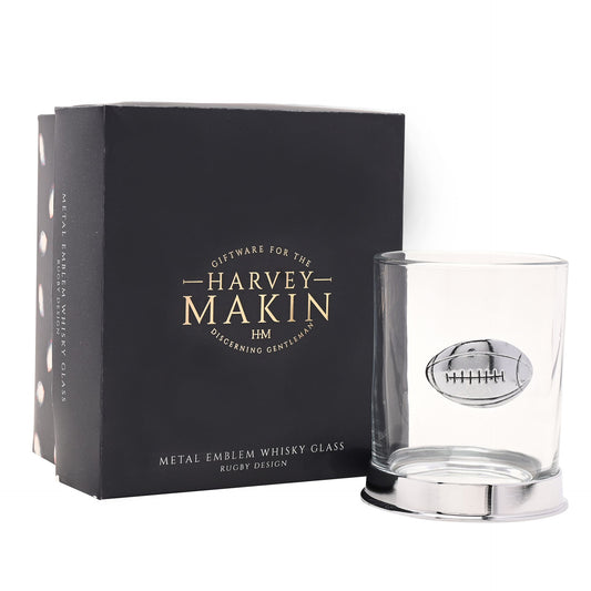 WDP Harvey Makin Whisky Glass - Rugby