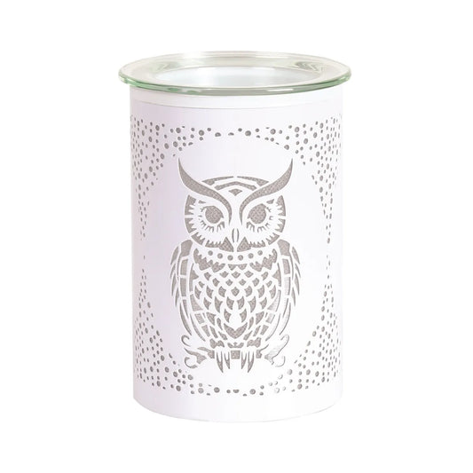 Elec Burner LED Owl White 12cm