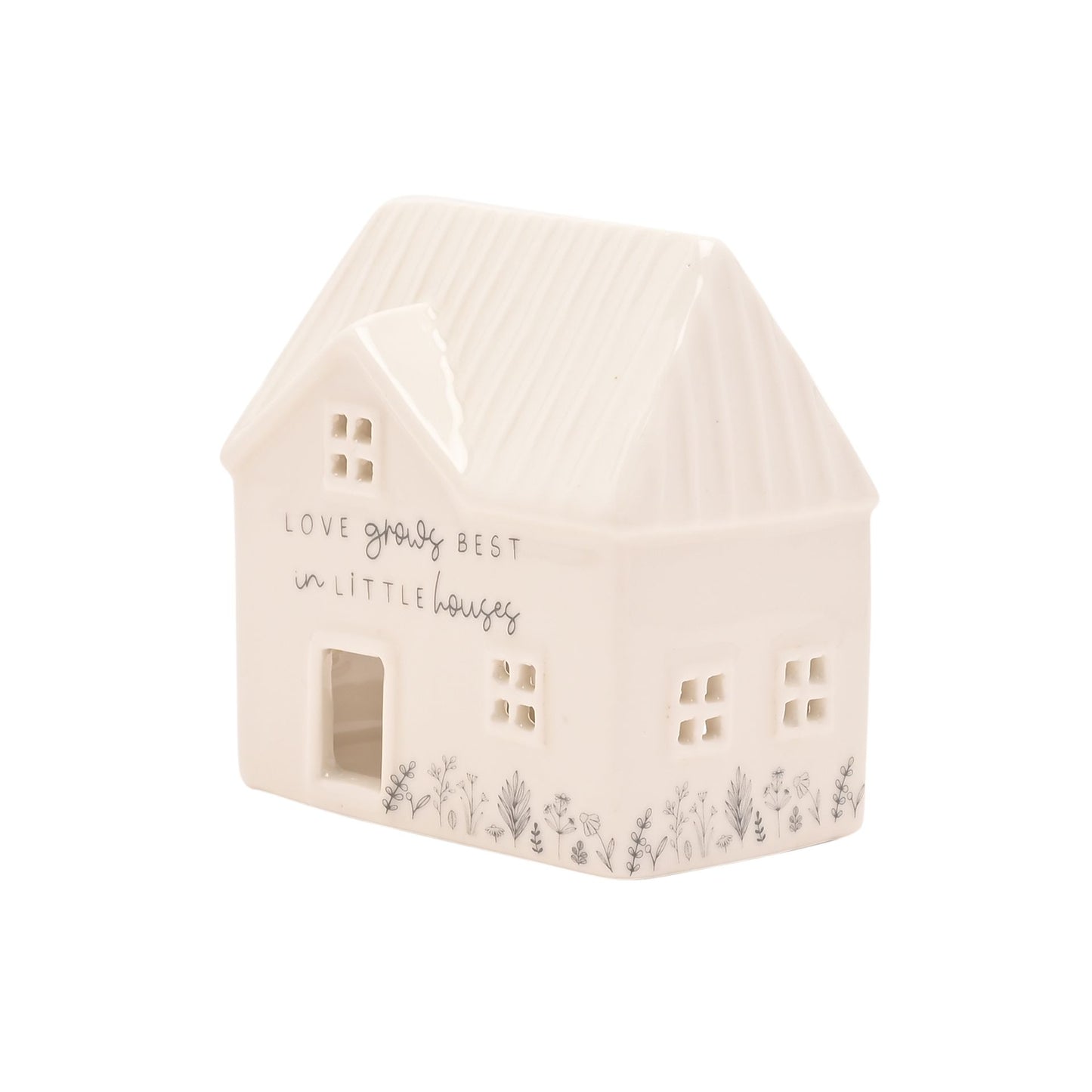 WDP Ceramic House Tea Light Holder House