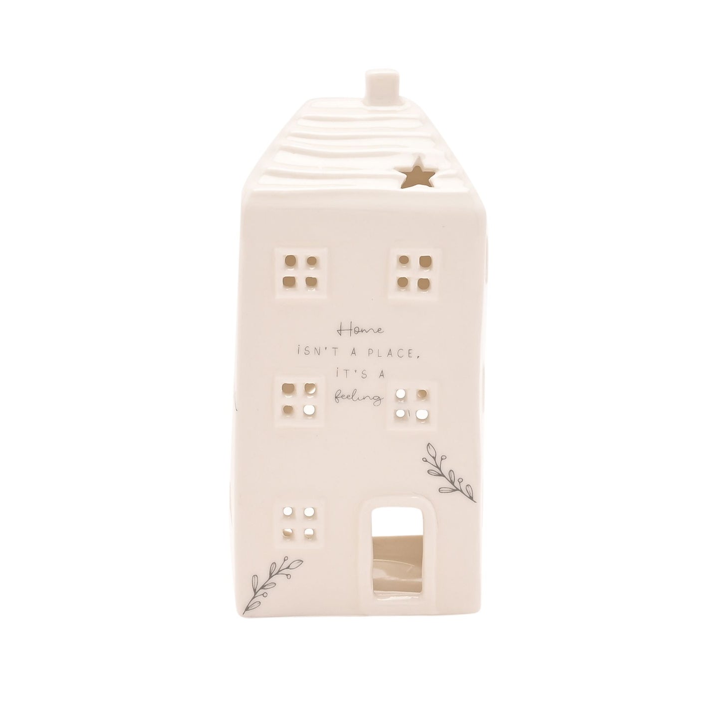 WDP Ceramic House Tea Light Holder Home