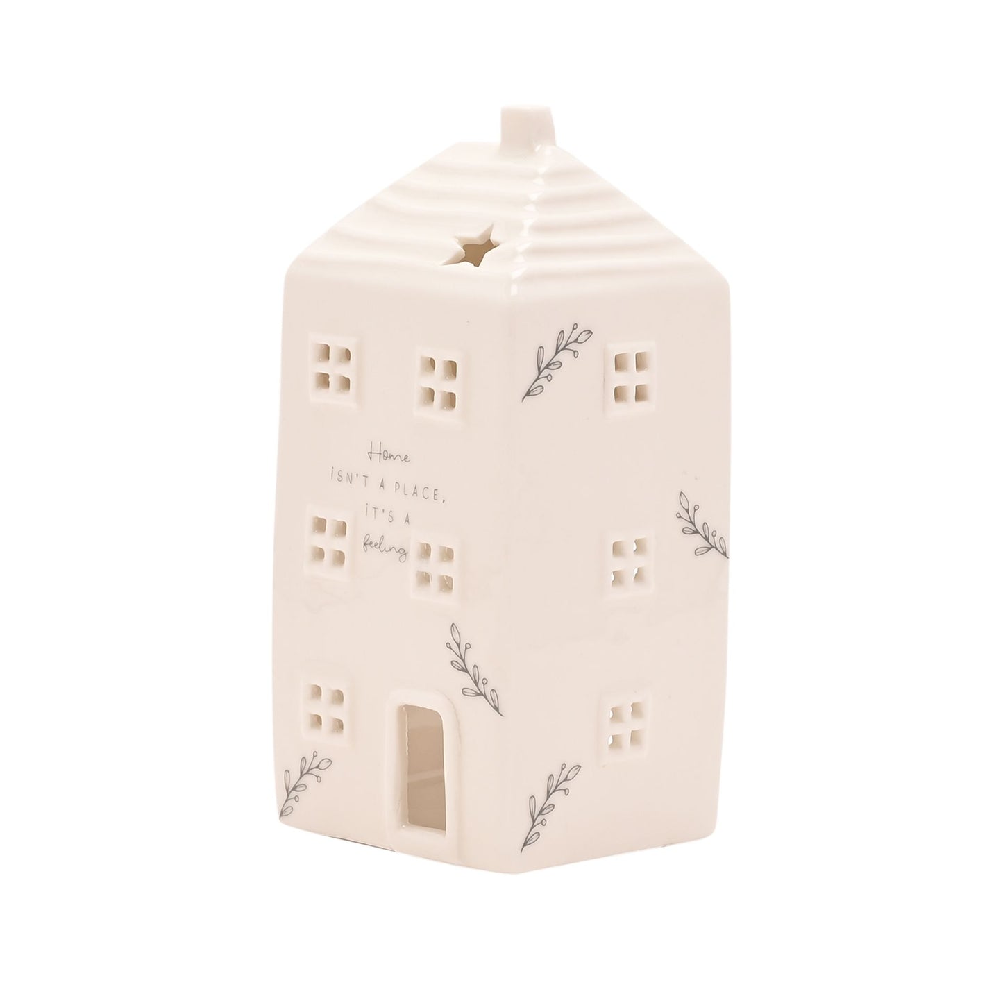 WDP Ceramic House Tea Light Holder Home