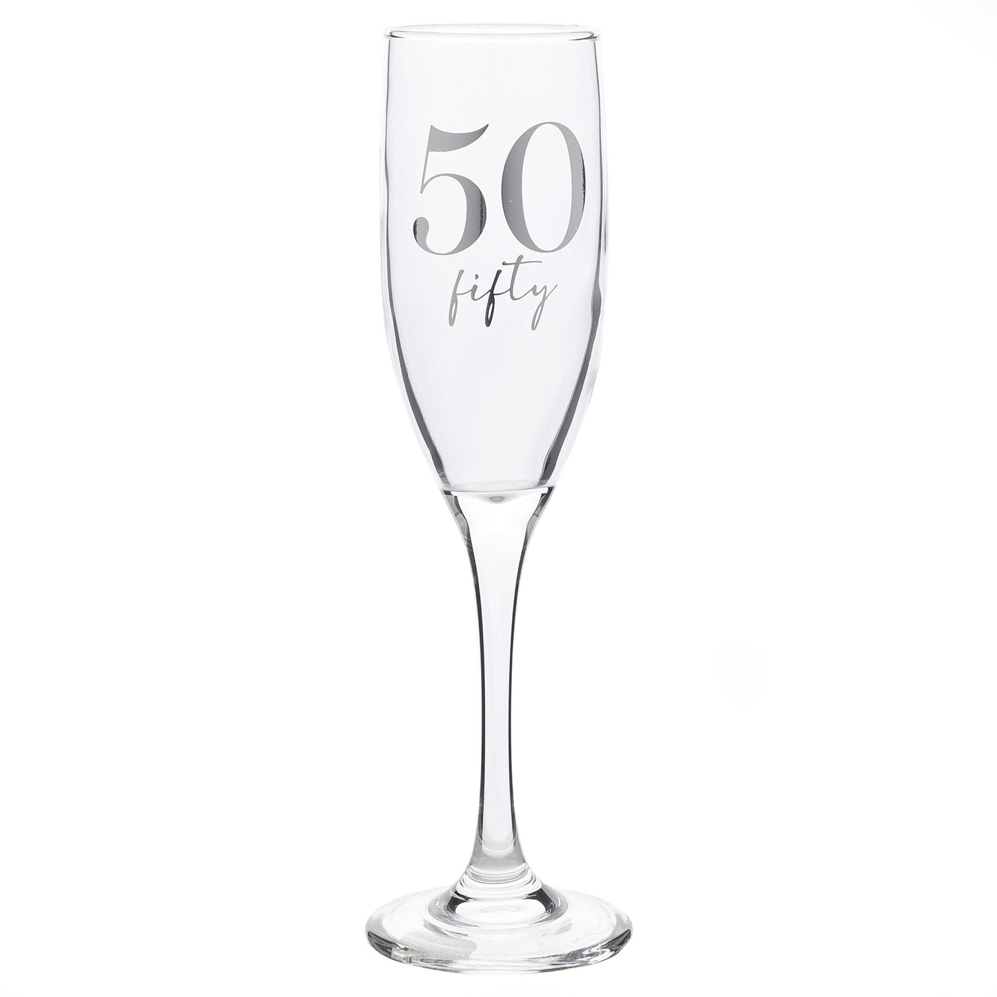 50th Glass Flute