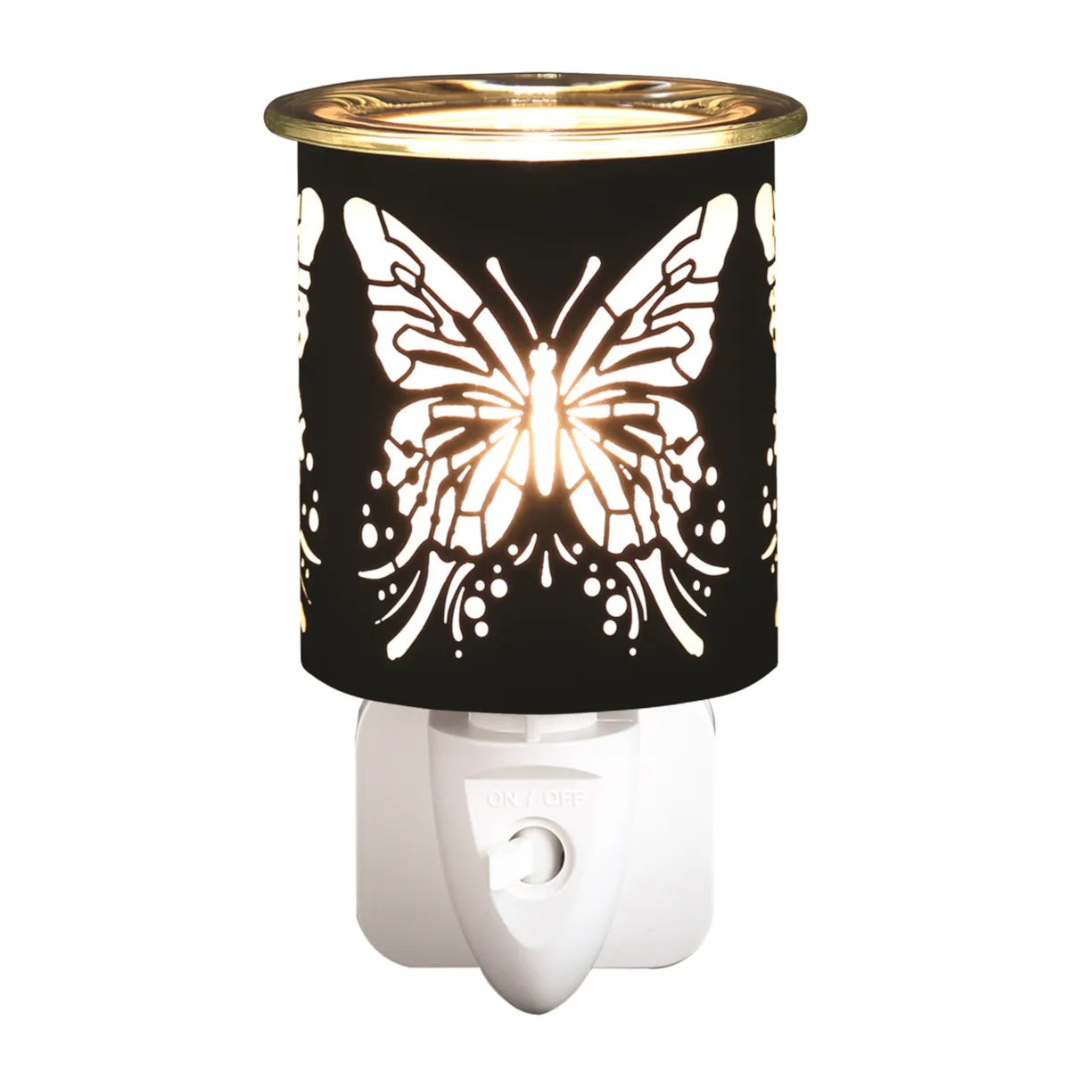 Plug In Black & Gold Butterfly 13cm