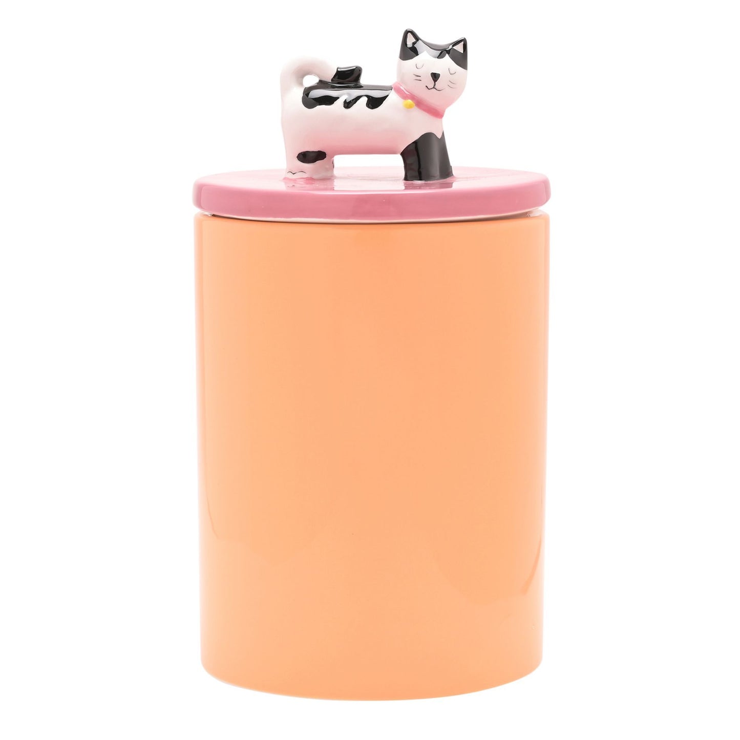 WDP Raspberry Blossom Ceramic Cat Treat Jar