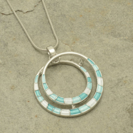 Necklace - Aqua Spiral