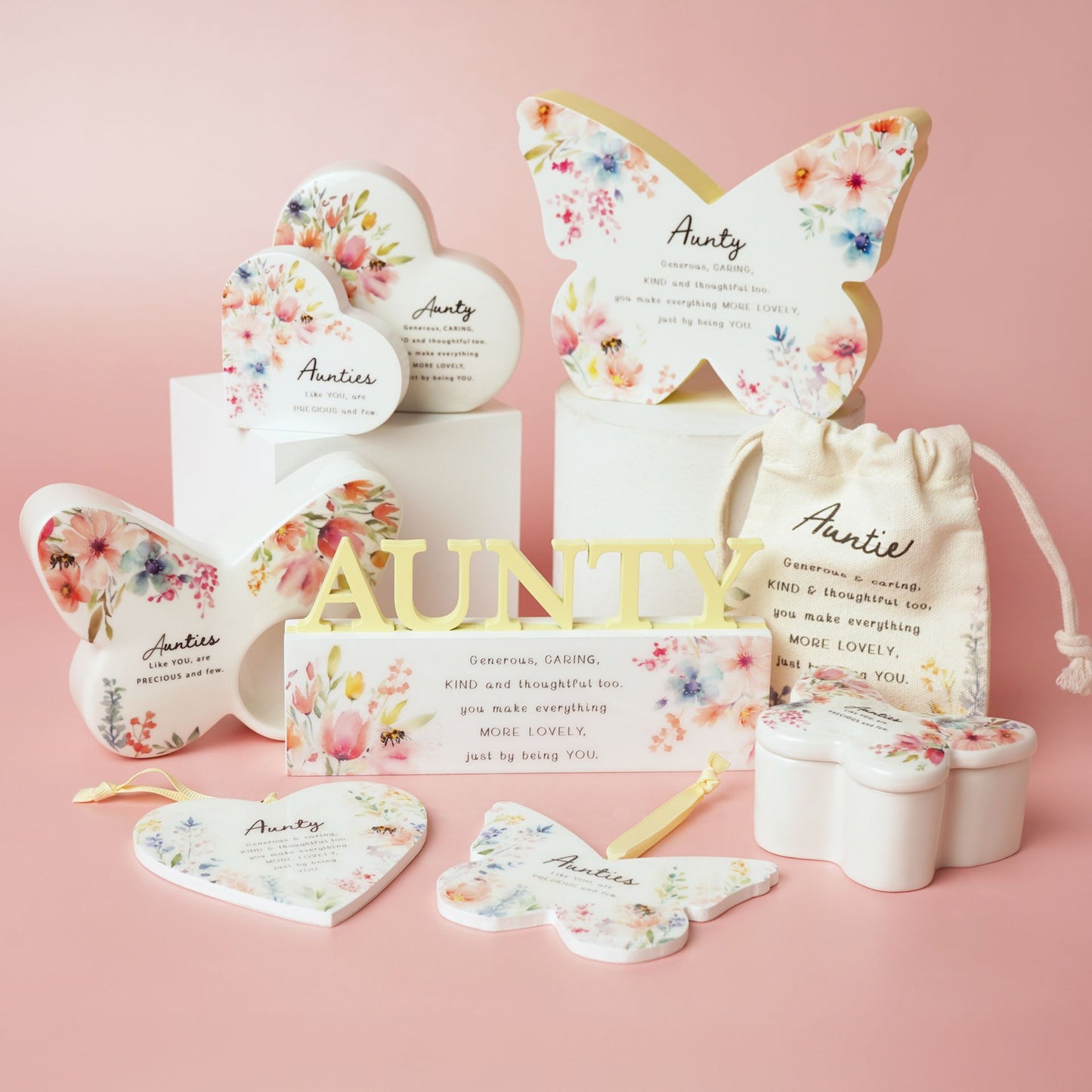 WDP Cottage Garden Floral Word - Aunty