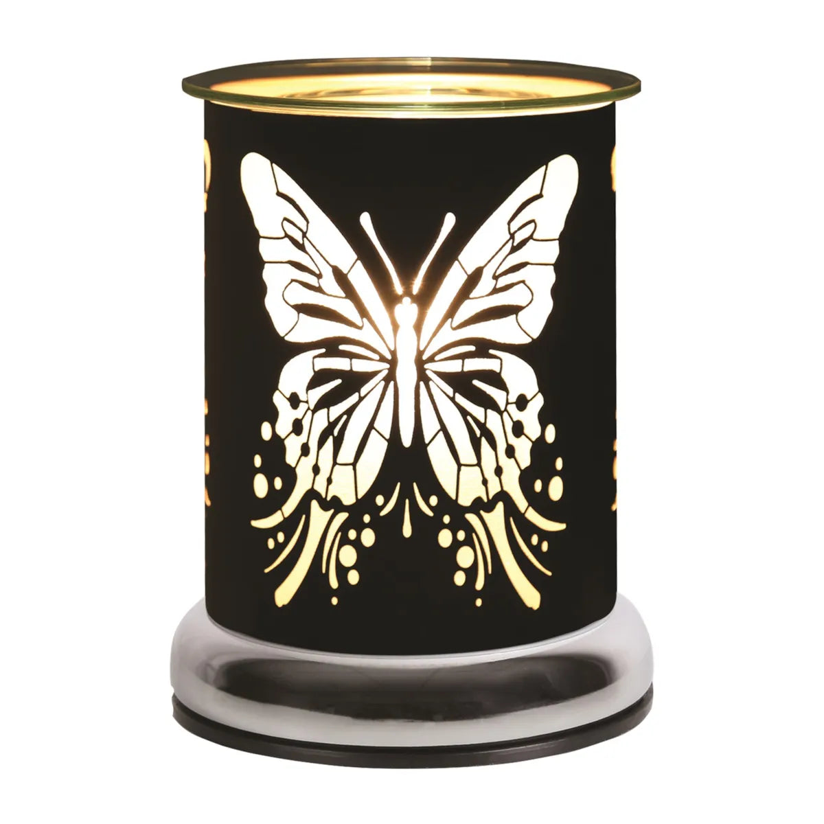 Elec Burner Touch Butterfly Black 17cm
