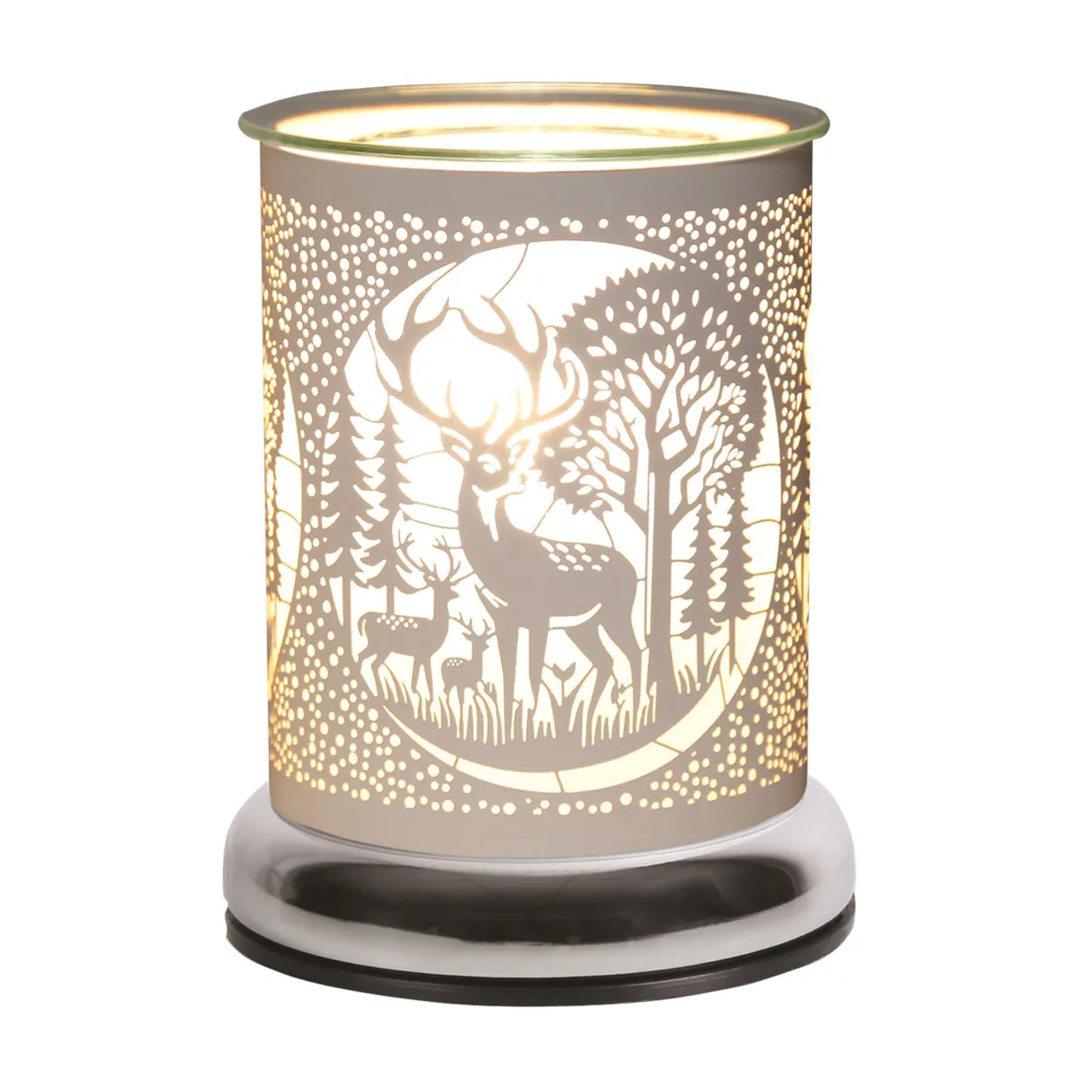 Elec Burner Touch Deer Family White 17cm