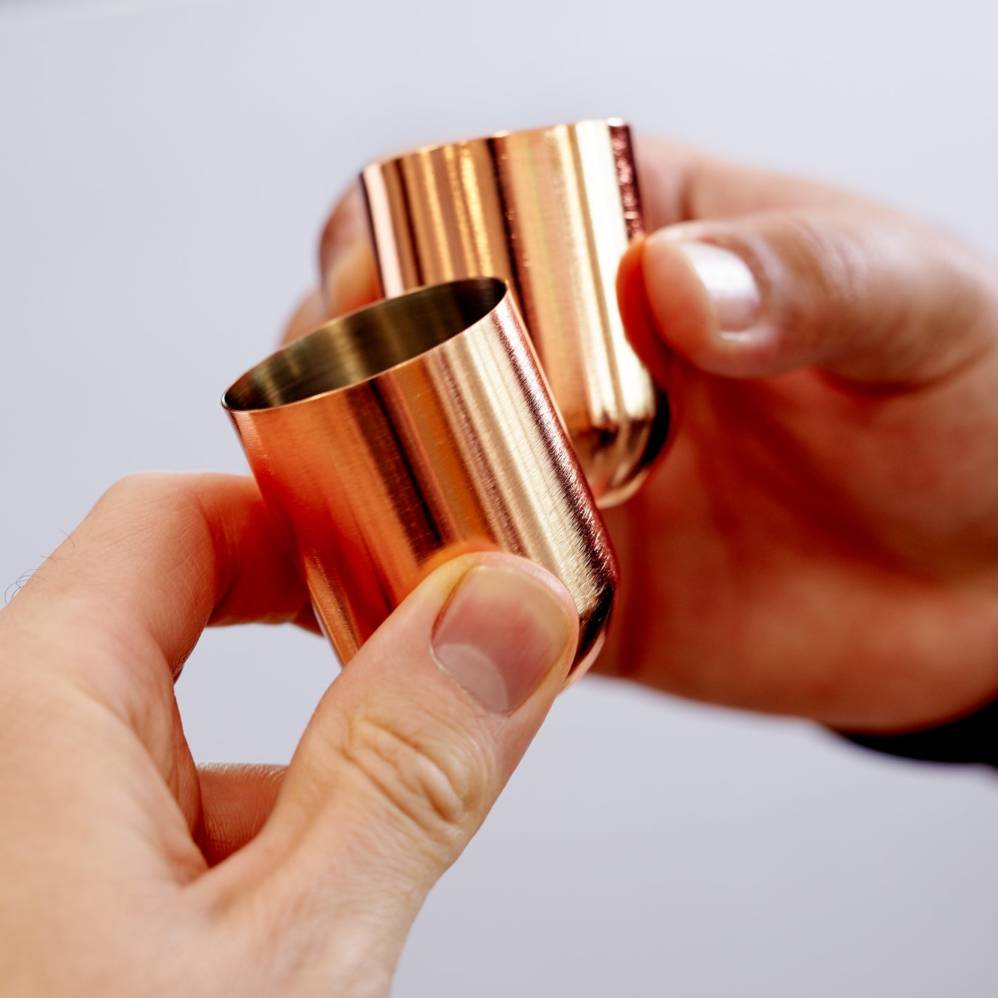OS Rose Gold 6 Shot Glass Set on Tray