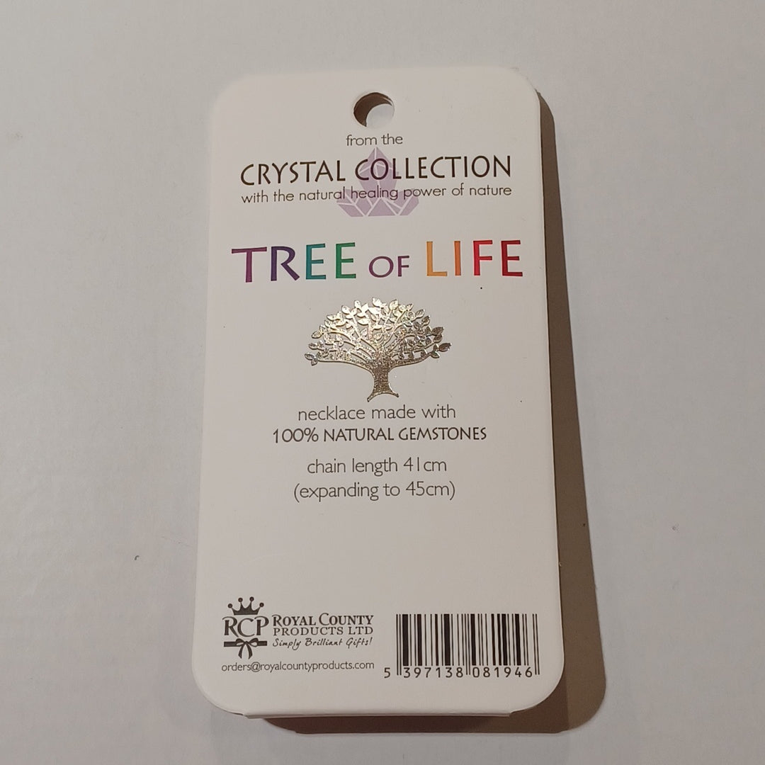 Tree of Life Gemstone Necklace - Wellness Chakra Stones