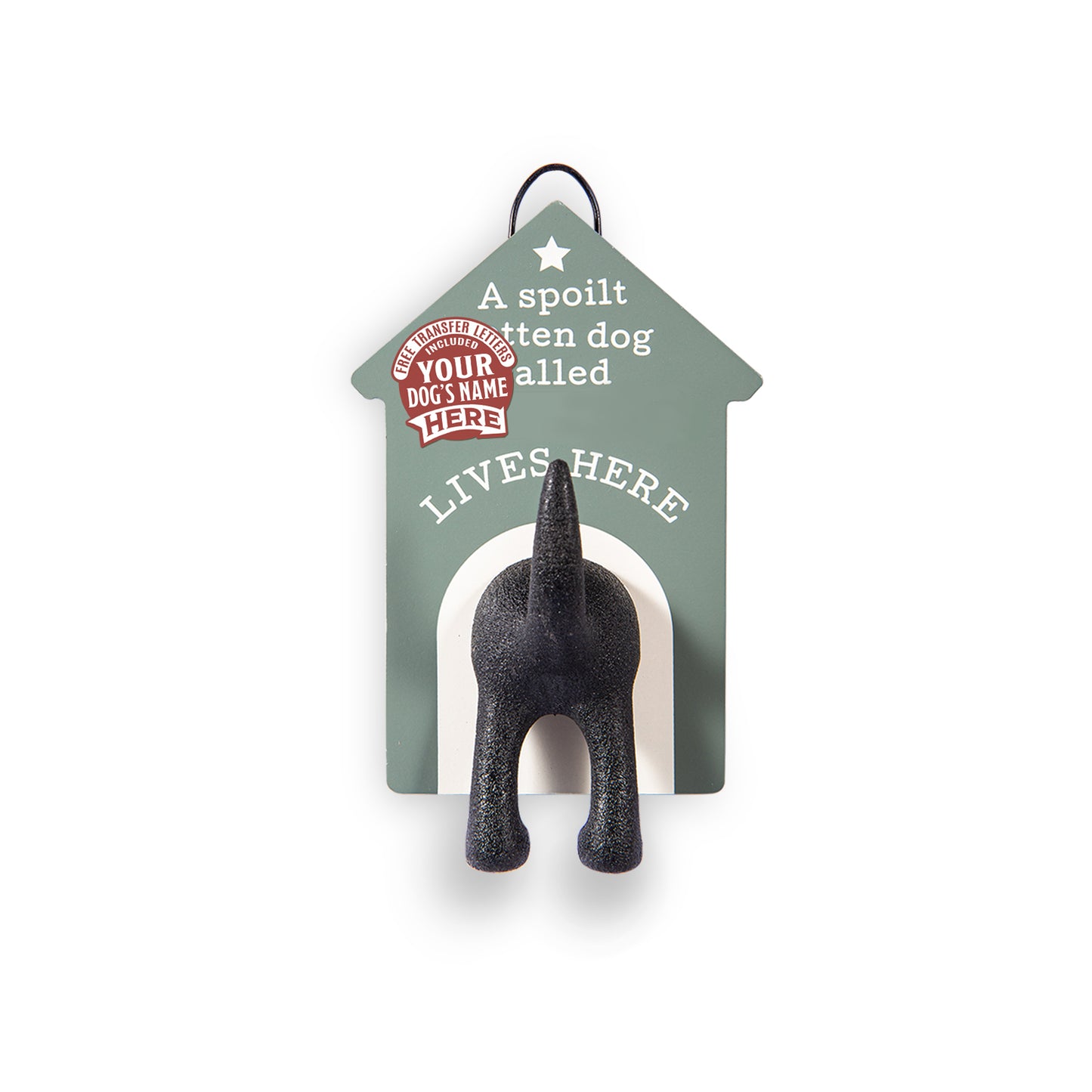 Dog Lead Hook - Blank Grey
