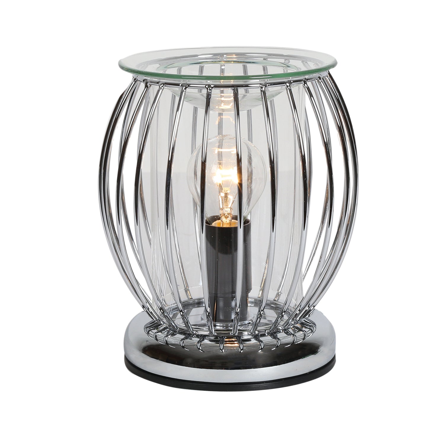 Industrial Framework Electric Burner - Chrome Oval