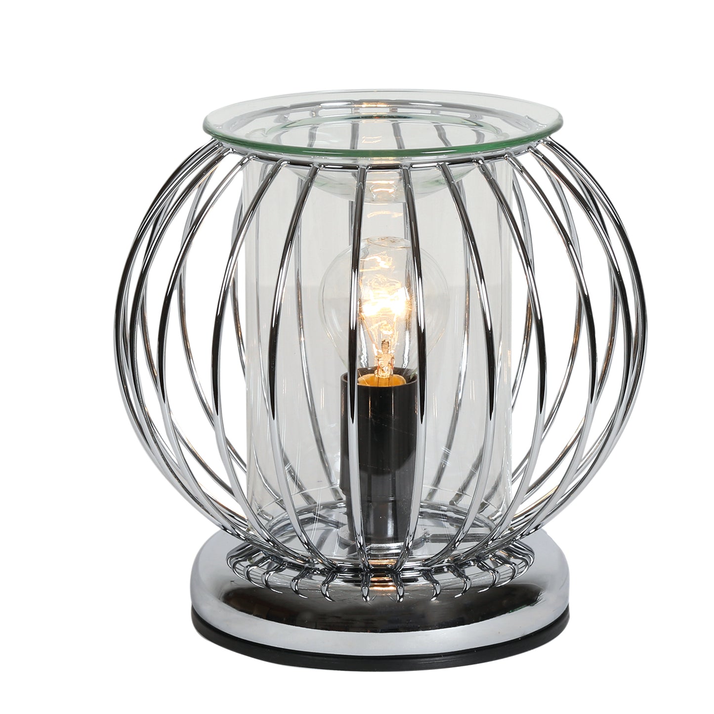 Industrial Framework Electric Burner - Chrome Sphere