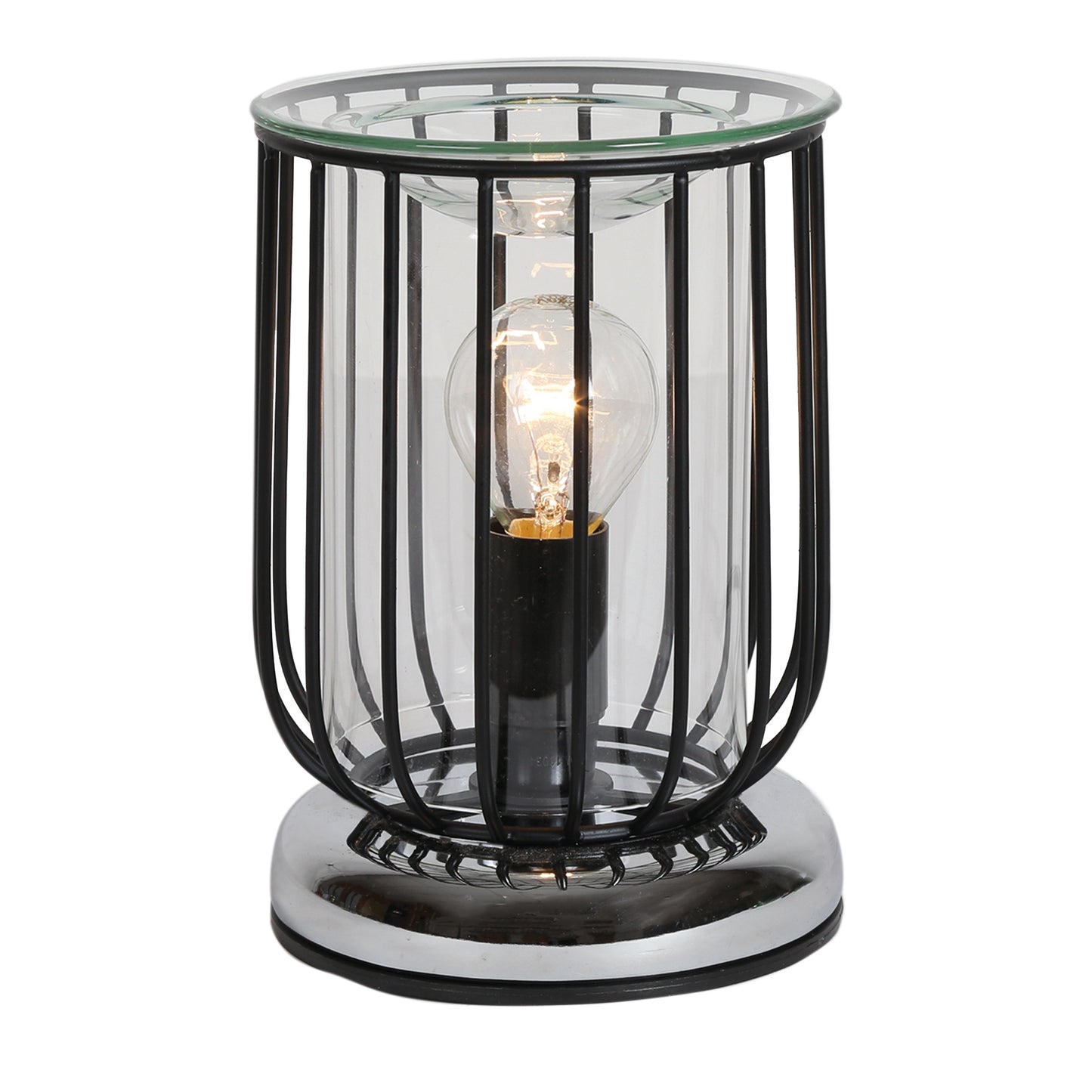 Industrial Framework Electric Burner - Black Cylinder