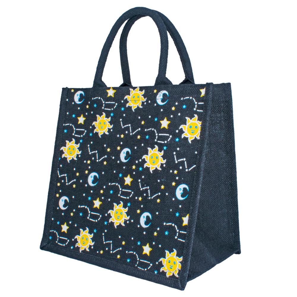 Sun & Moon Jute Bag