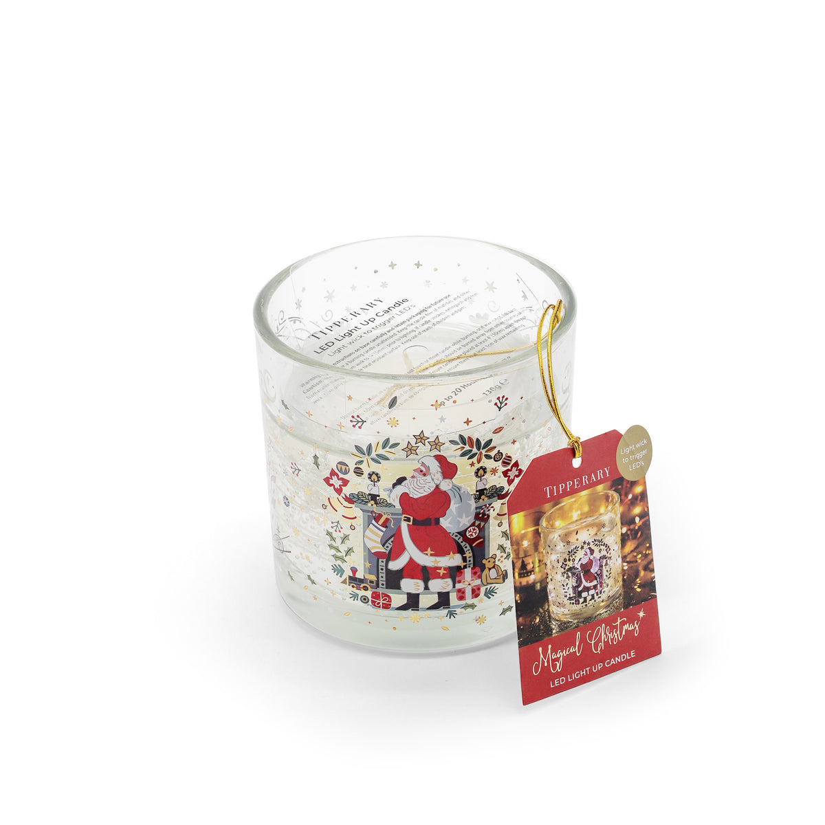 TC Santa LED Light Up Candle