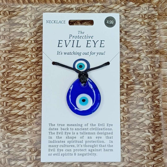 Evil Eye Necklace - Small Teardrop
