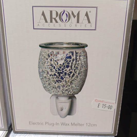 Plug In Mosaic Wax Warmer - Silver