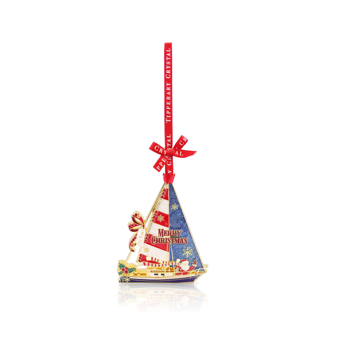 TC Sparkle Sailboat Decoration