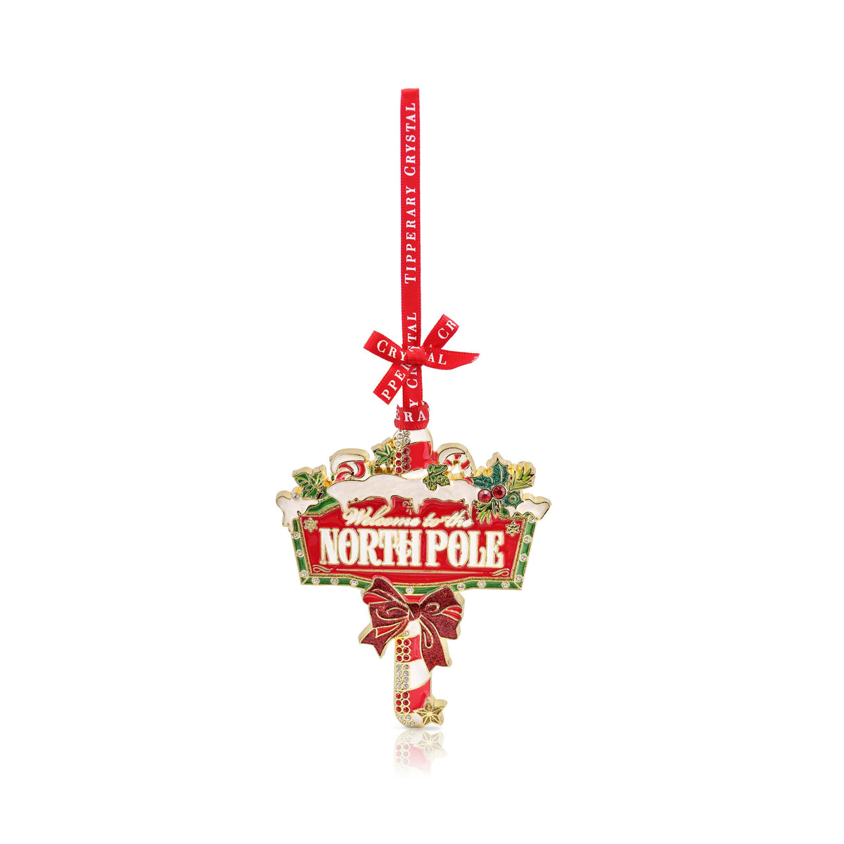 TC Sparkle North Pole Sign Decoration