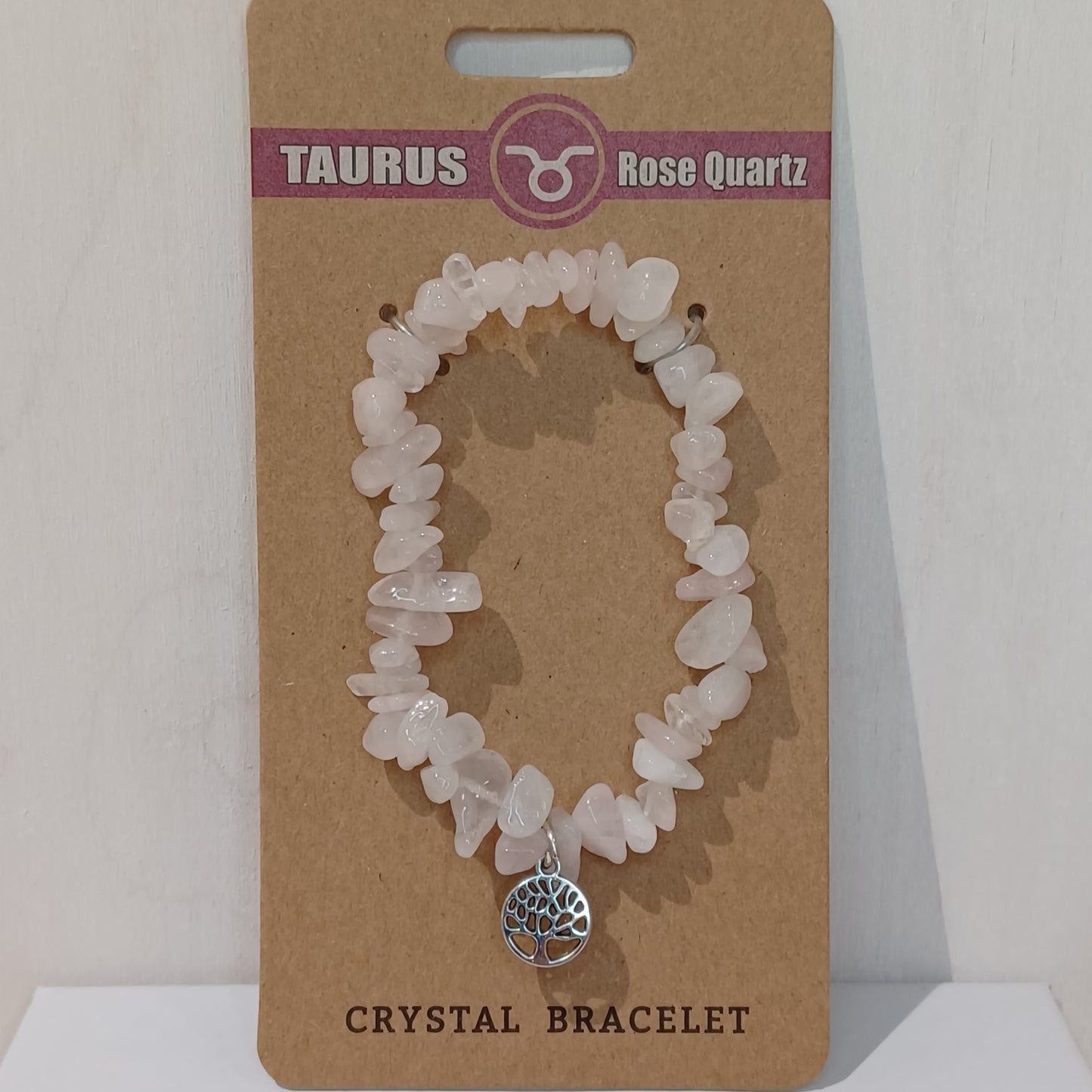 Crystal Bracelet - Taurus Rose Quartz