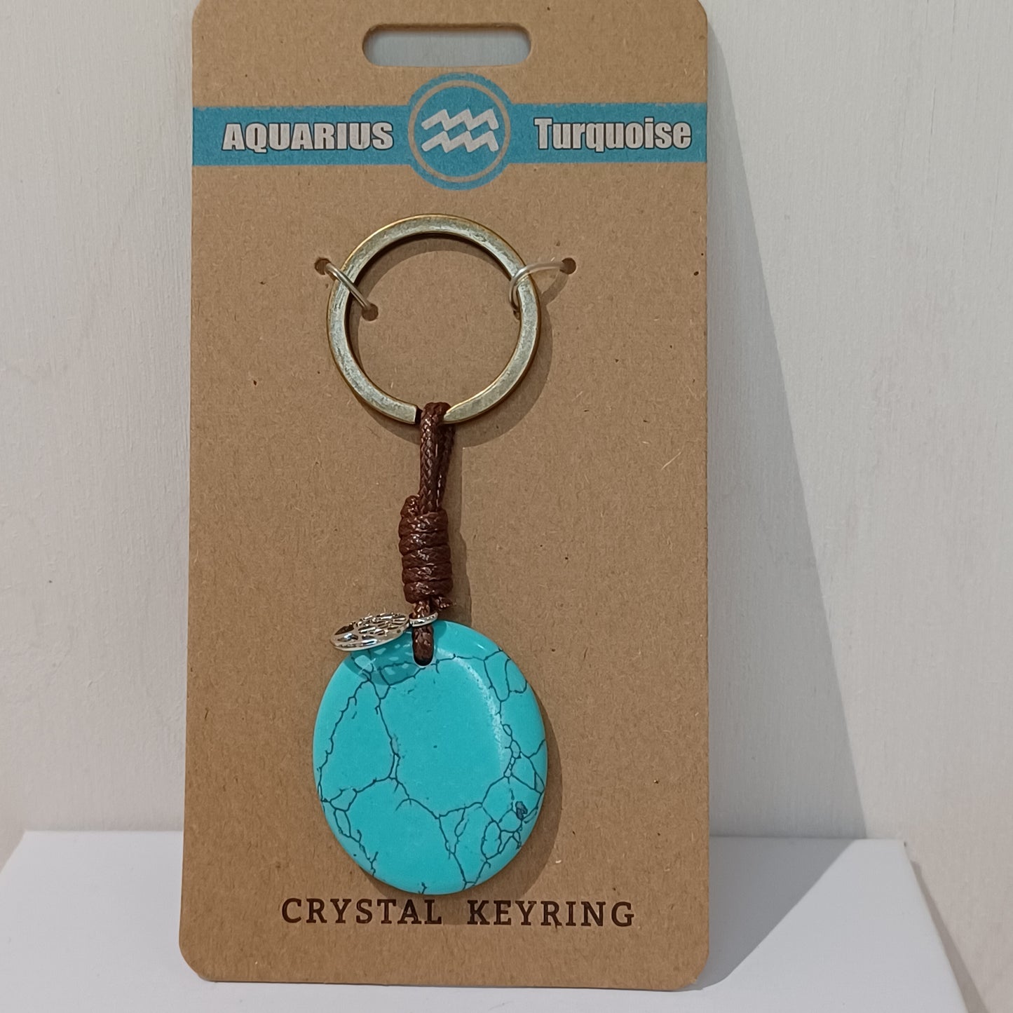 Crystal Keyring - Aquarius Turquoise