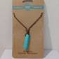 Pointed Crystal Necklace - Aquarius Turquoise