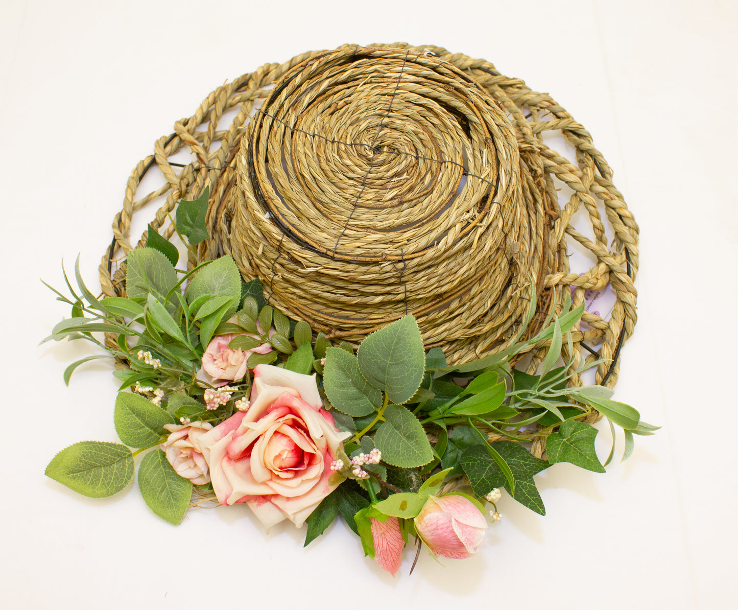 Blushing Bloom Hat Decoration 35cm