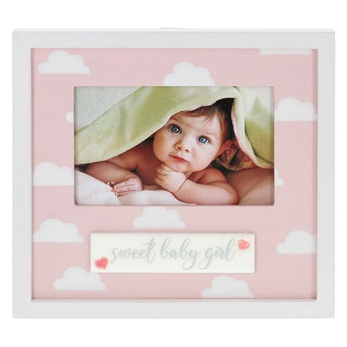 JD Sparkle Art Frame Baby Girl 6x4