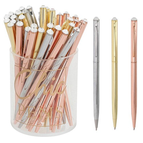 JD Chic Metallic Diamond Top Pen