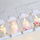 ST LED Floral Lantern 19cm 4 asst
