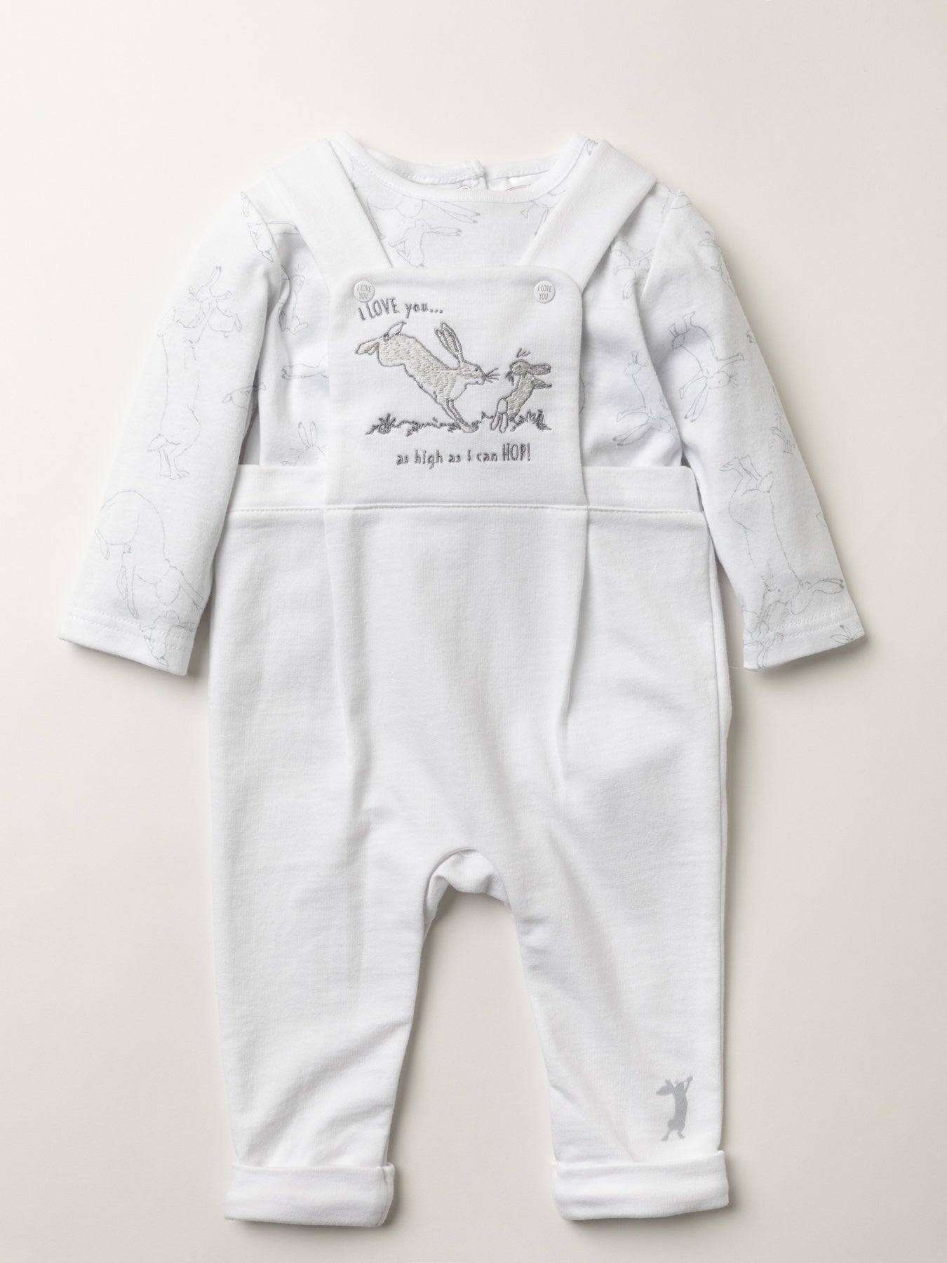 GHMILY Dungarees & Long Sleeve Top 2 Piece Set