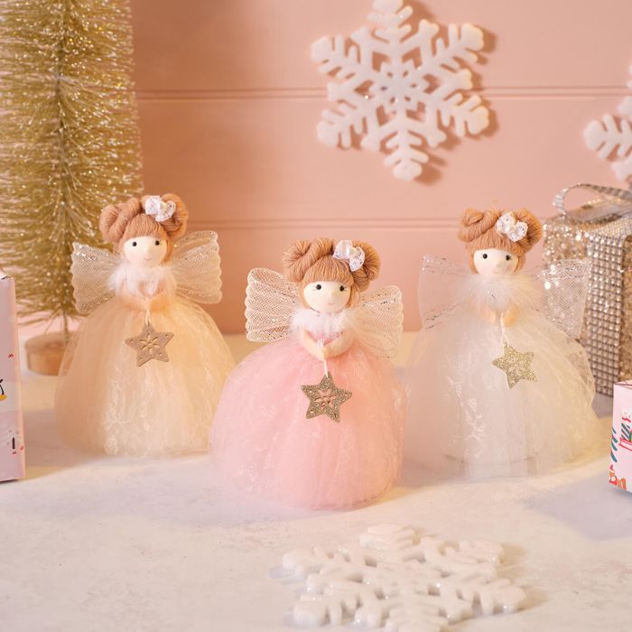 RL Fairytale Tree Topper With Bow In Hair Medium 3 asst
