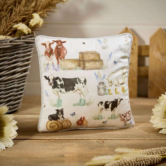 RL Farm Animal Printed Velour Cushion