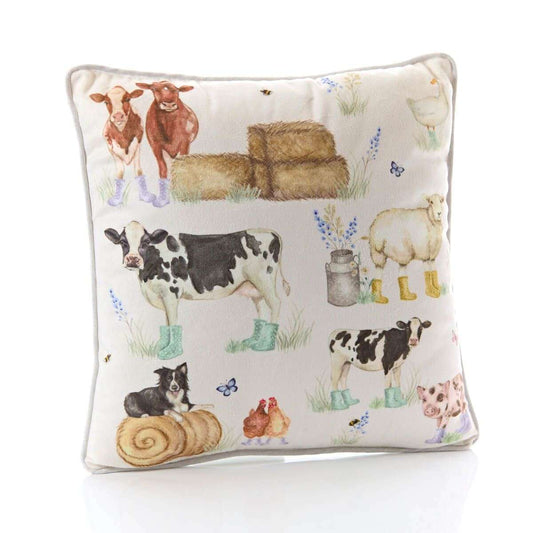RL Farm Animal Printed Velour Cushion