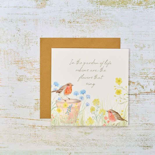 RL Garden Of Life Robins Are Flowers Card