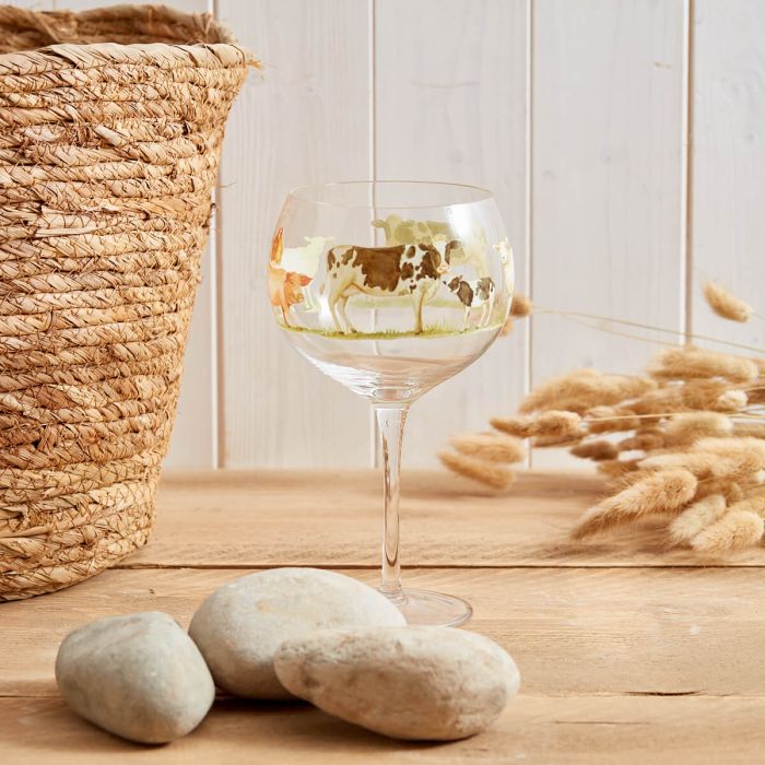 RL Farm Animal Gin Glass Gift Box Pig & Chicken