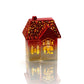 RL Christmas Red & White Effect Led House With Cut Out Trees