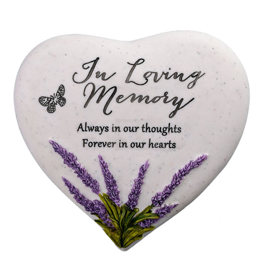 WDP In Loving Memory Heart Stone