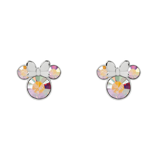 Minnie Mouse With Bow Stone Set Earrings SS925