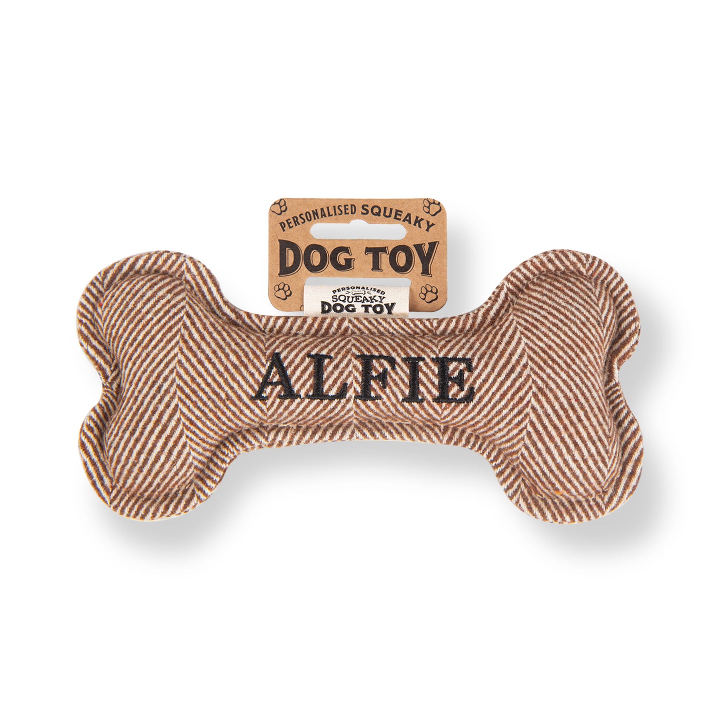 Squeaky Bone Dog Toy - Alfie