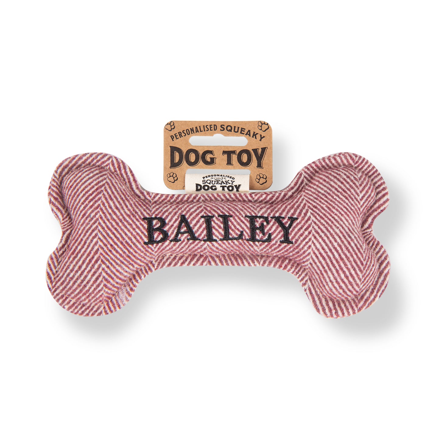 Squeaky Bone Dog Toy - Bailey